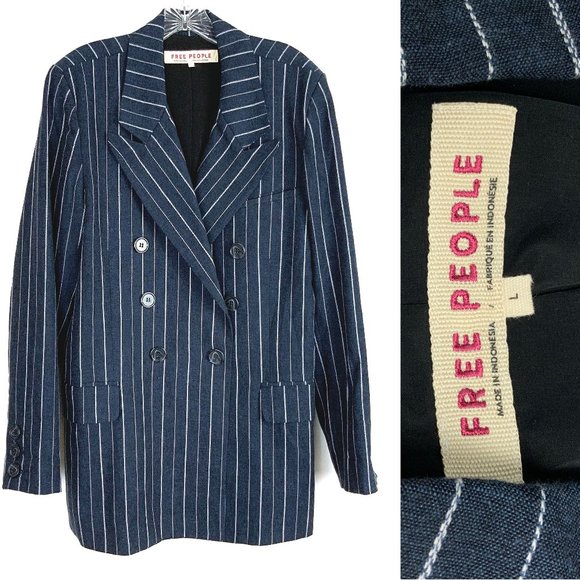 Free People Jackets & Blazers - Free People Ashby Double Breasted Button Front Blazer Size Large